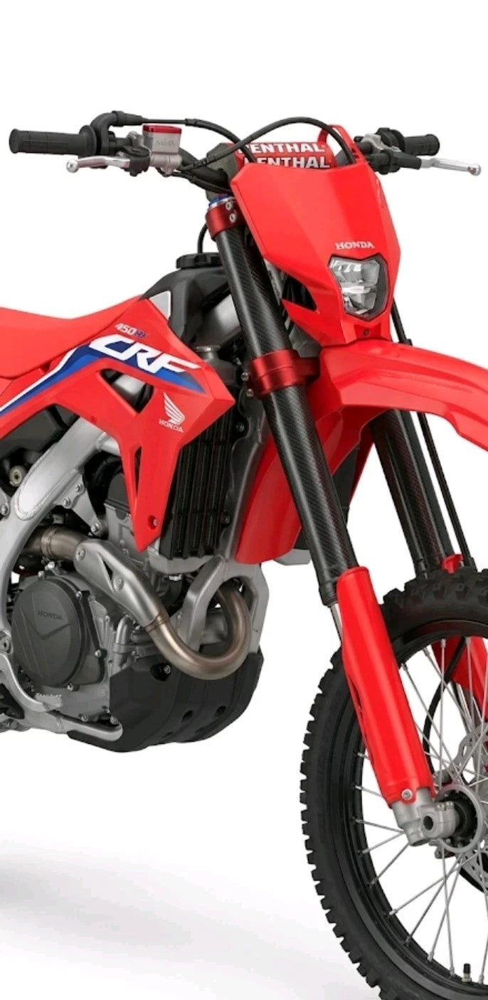 HONDA Carbon Fiber Fork Leg Protectors Lower Kit Protection CR CRF 125 250 450 R