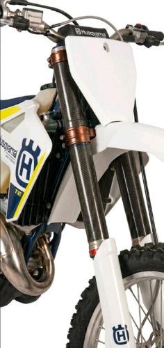 HUSQVARNA Fork Leg Protectors Top Kit Carbon Fiber TC TE TX FC FE FX 125-701